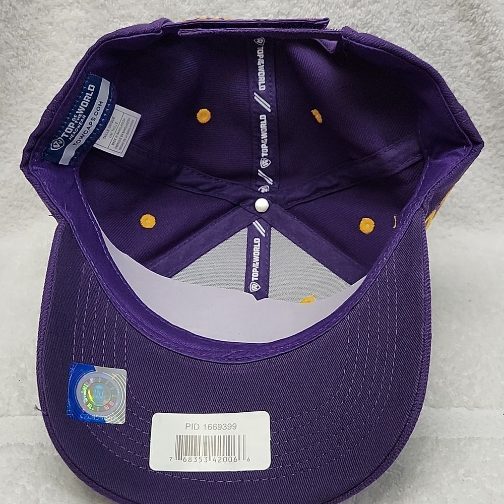 Top of the World East Carolina University Pirates Velcroback Hat - New - Picture 6 of 8